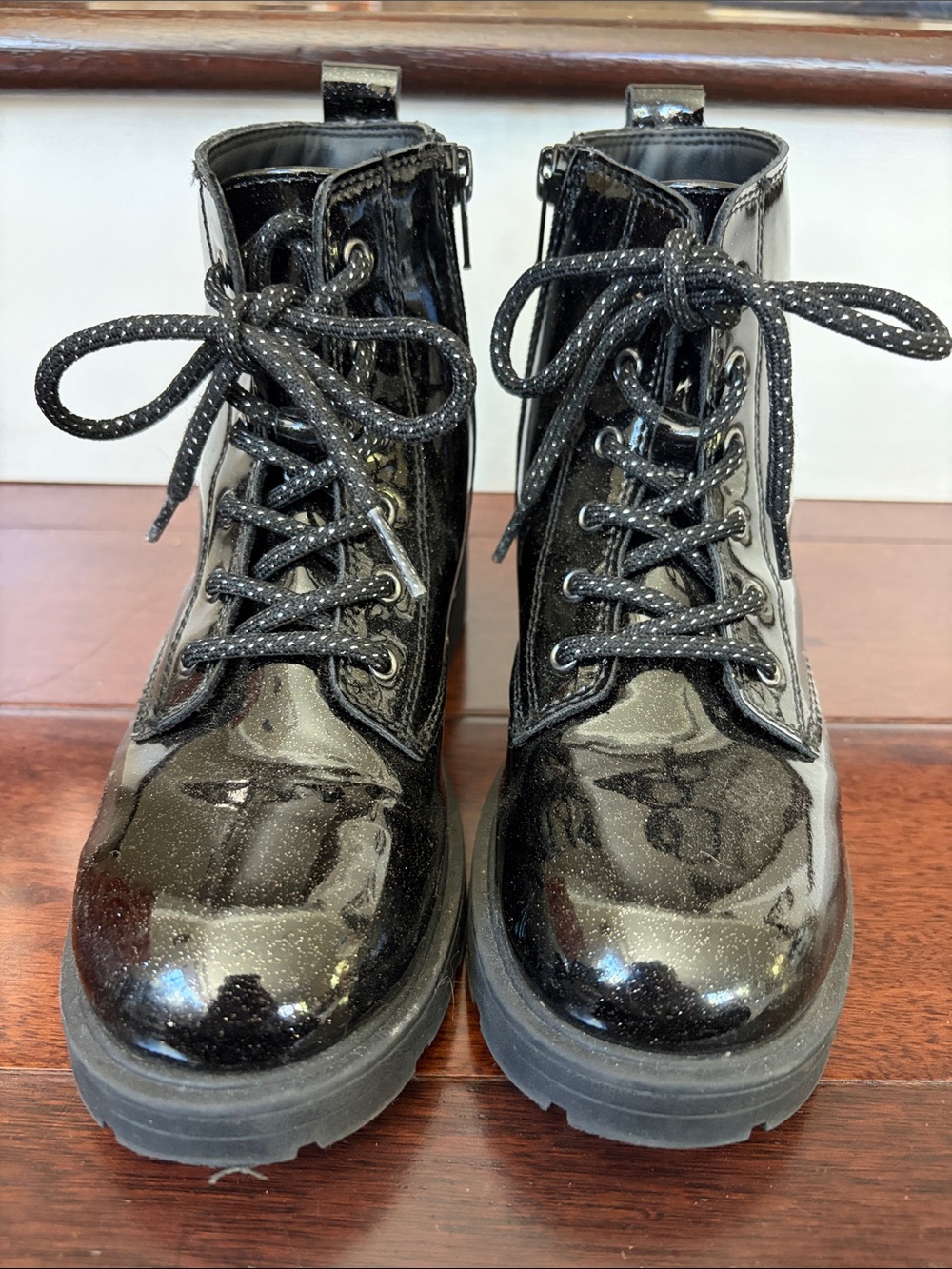 Old Navy Kids Glitter Combat Boots